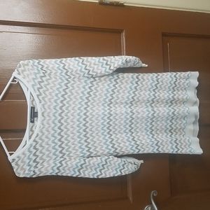 INC Beige Long Sleeve Knit Top